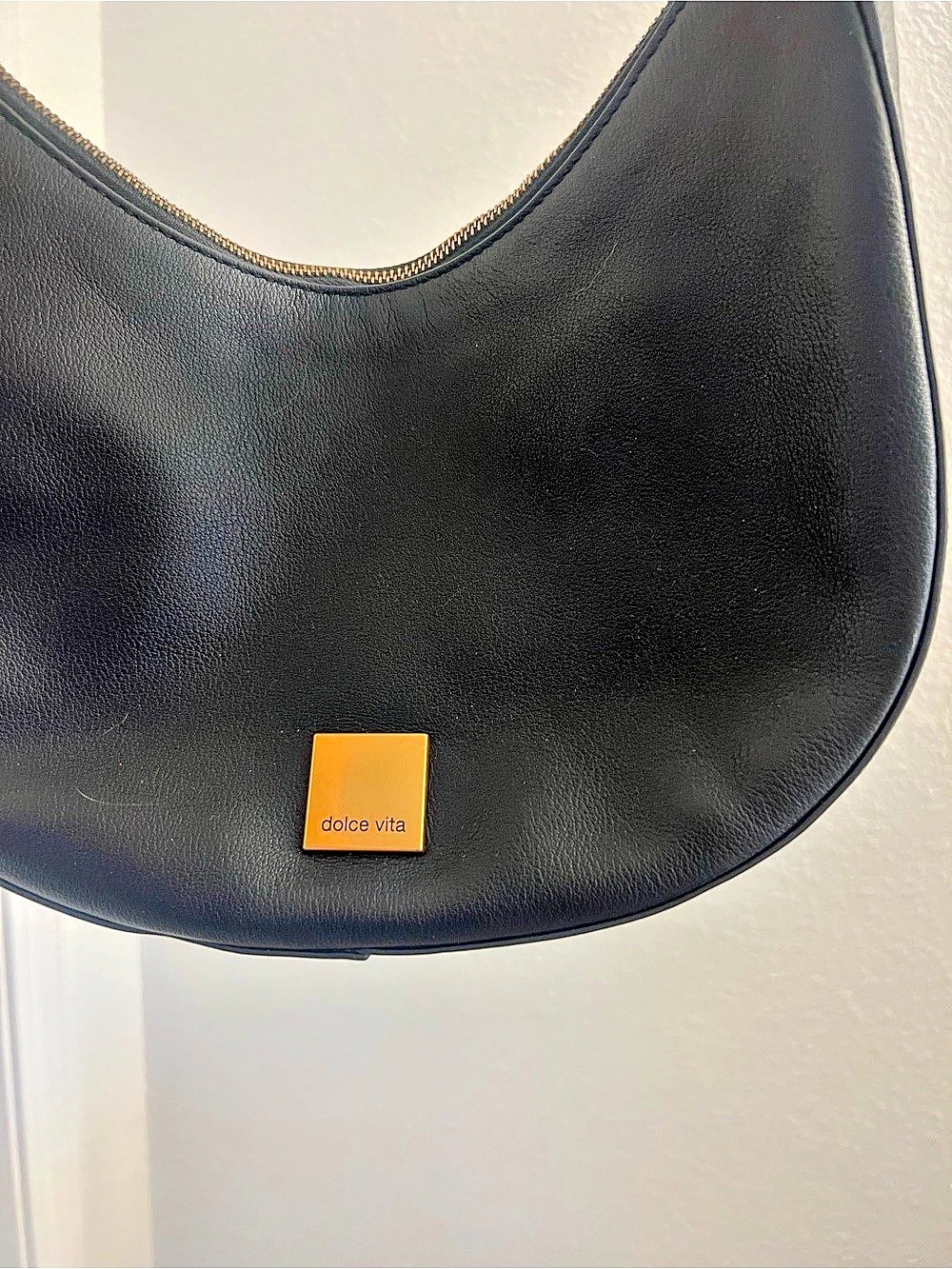 Dolce Vita Alice Shoulder Bag Black Leather - Picture 6 of 11